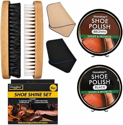 6pc black brown - black, polish