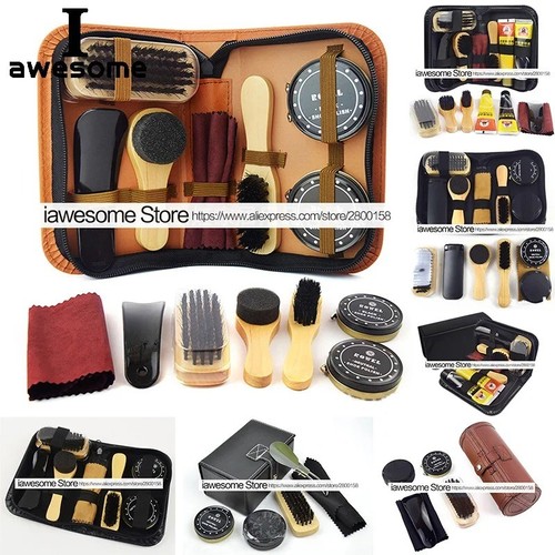 Shoe cleaning care kit set - set, for