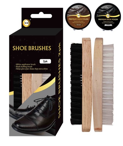 Shoe brush set cleaning kit - shoe,
