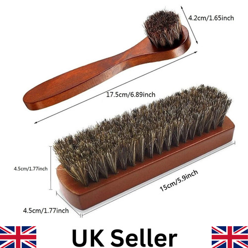 Piece horsehair shoe - 2-piece, brush