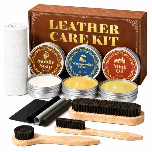 Jevvu 10pcs leather care - care, kit