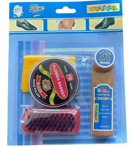 4pc brown liquid shoe polish - 4pc,