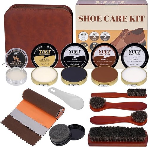 Yuet piece shoe polish - 15-piece, kit