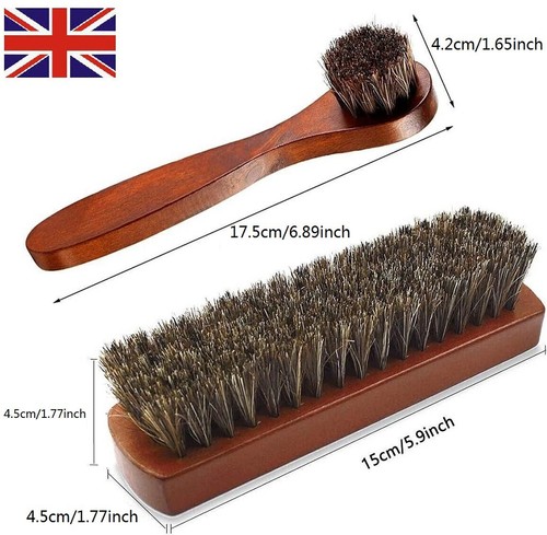 Piece horsehair shoe brush - shoe,