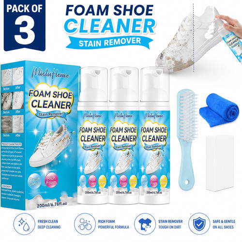 Shoe cleaner kit 76oz foam - shoe, 6.76oz