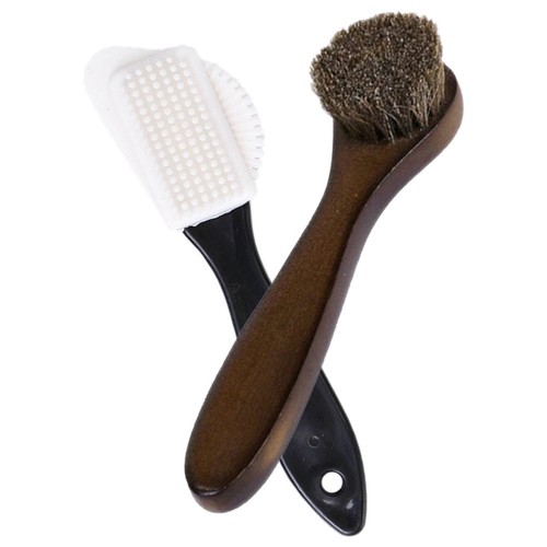 2pcs wooden handle shoe - shoe, polish