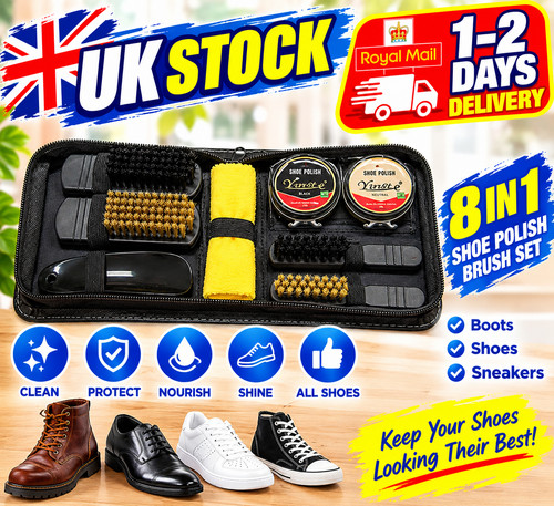 Shoe polish brush - shoe, set