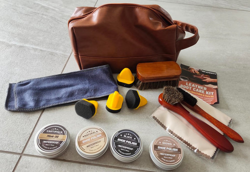 Shoe care kit 18pc - care,