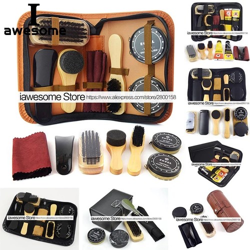 Shoe polish kit cleaning - shoe,