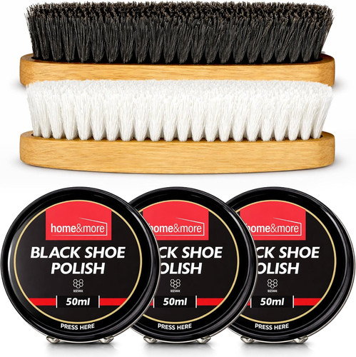 3pk black shoe polish - black,